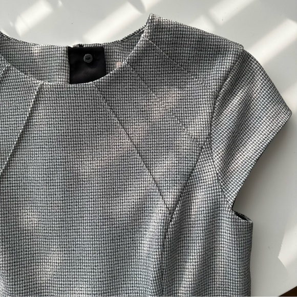 NWOT H&M Cap Sleeve Herringbone Pencil Dress - Picture 3 of 8
